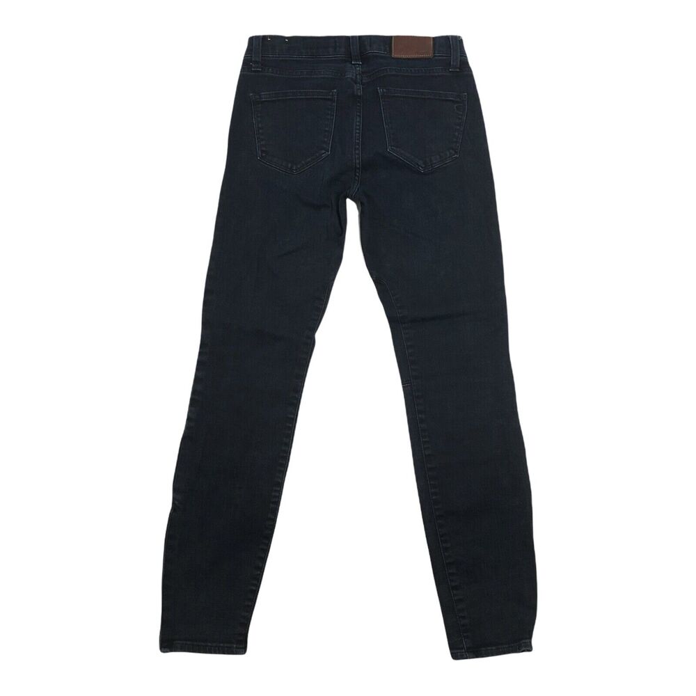 Madewell Skinny Skinny Jeans Ankle Zip Moto Dark Wash Blue Denim Size 26 - Picture 8 of 9
